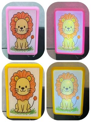 Plug In Night Light Lamp Cute Look Matériau de base en plastique fournissant un éclairage nocturne pratique pour la maison et le bureau