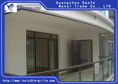 Gril invisible de sécurité de balcon de revêtement de l'acier inoxydable 316 de gril invisible en nylon de balcon