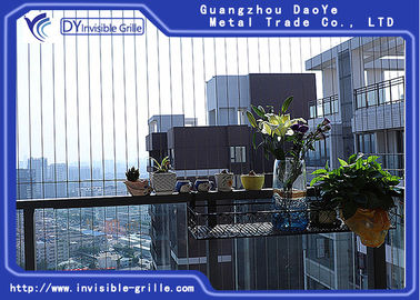 Durée de vie de gril invisible de balcon de sécurité longue pour le bâtiment ayant beaucoup d'étages