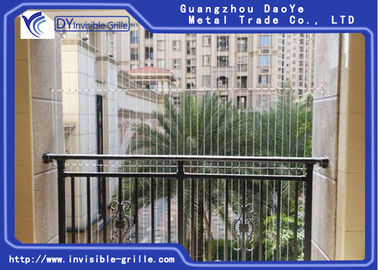 Aluminium de gril de fil d'acier inoxydable de sécurité de protection pour le gril invisible de balcon