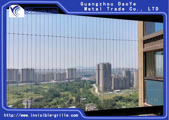 Gril invisible de balcon robuste de l'acier inoxydable 1.5mm