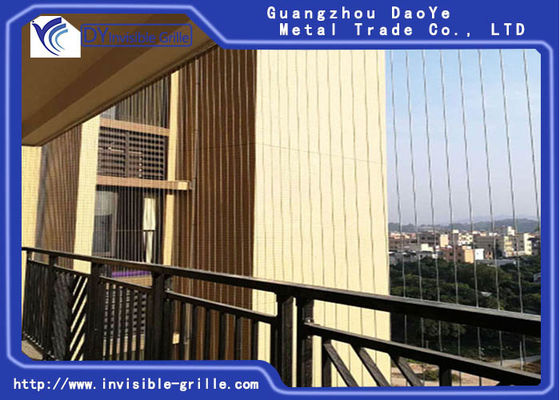 Gril invisible d'anti de rouille balcon blanc de l'aluminium 1.6mm