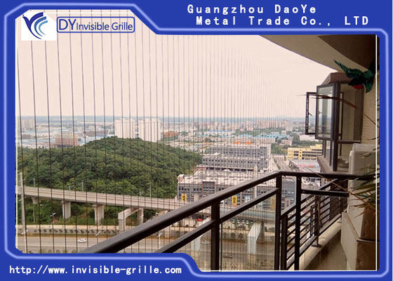 Gril invisible en aluminium de balcon du profil 6m de sécurité extérieure