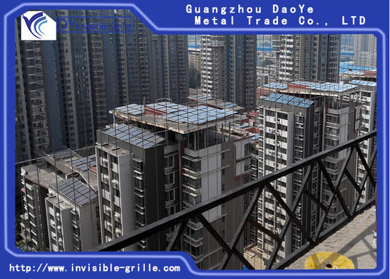 Gril invisible du feu de sécurité en aluminium évaluée faite sur commande de fil