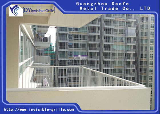 Gril invisible de balcon fixe de l'acier inoxydable 316