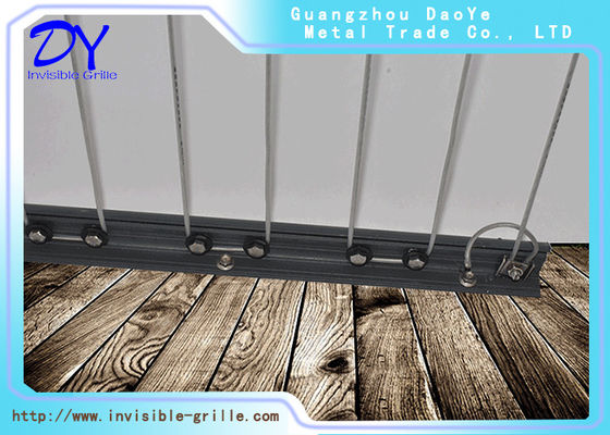 316 solides solubles câblent glisser les accessoires invisibles de gril pour la fenêtre de balcon