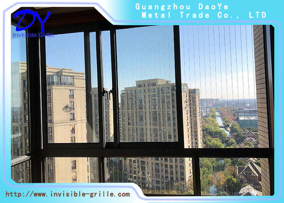 Gril invisible de sécurité de balcon d'anti corrosion pour la sécurité de l'enfant