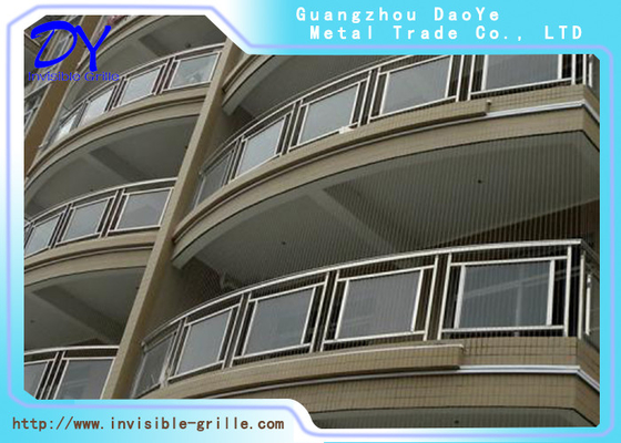 Fil inoxydable du gril 316 invisibles fixes de balcon pour le balcon et le Windown de logement