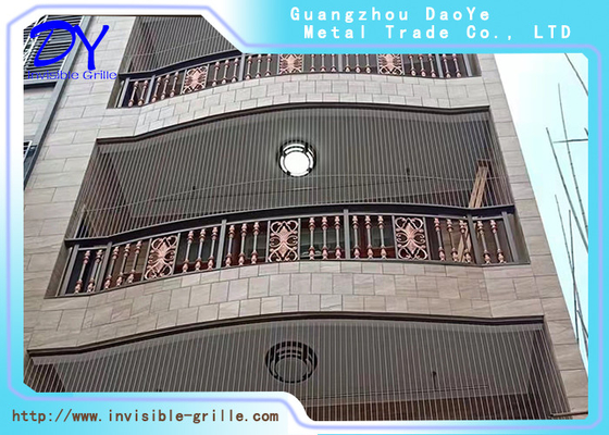 Balcon invisible moderne d'acier inoxydable Grilel d'usine